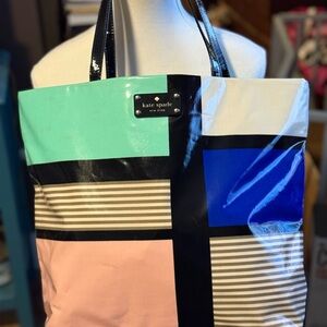 Kate Spade Colorblock Tote daycation storybook